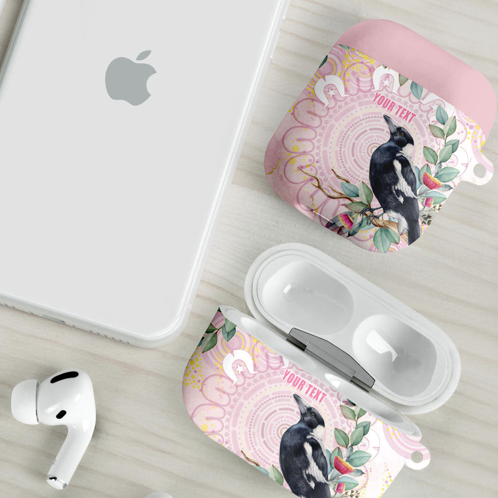 Magpie NAIDOC Week 2026 Personalised AirPods Case 50 Years Deadly Eucalyptus Blossoms Aboriginal Art