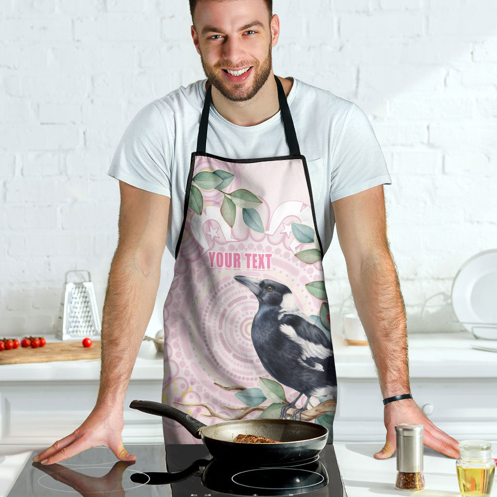 Magpie NAIDOC Week 2026 Personalised Apron 50 Years Deadly Eucalyptus Blossoms Aboriginal Art