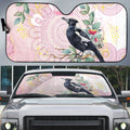 Magpie NAIDOC Week 2026 Personalised Auto Sun Shade 50 Years Deadly Eucalyptus Blossoms Aboriginal Art