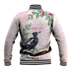 Magpie NAIDOC Week 2026 Personalised Baseball Jacket 50 Years Deadly Eucalyptus Blossoms Aboriginal Art
