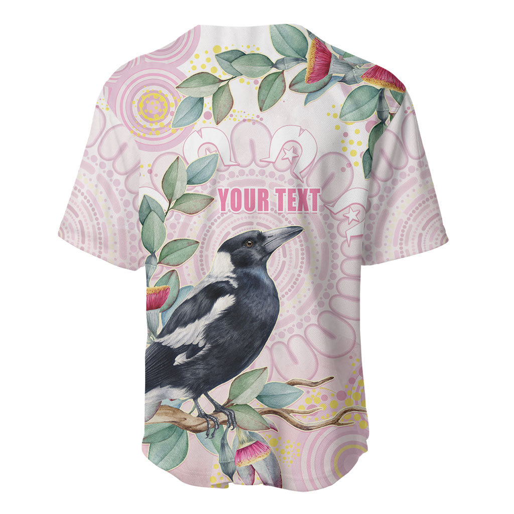 Magpie NAIDOC Week 2026 Personalised Baseball Jersey 50 Years Deadly Eucalyptus Blossoms Aboriginal Art