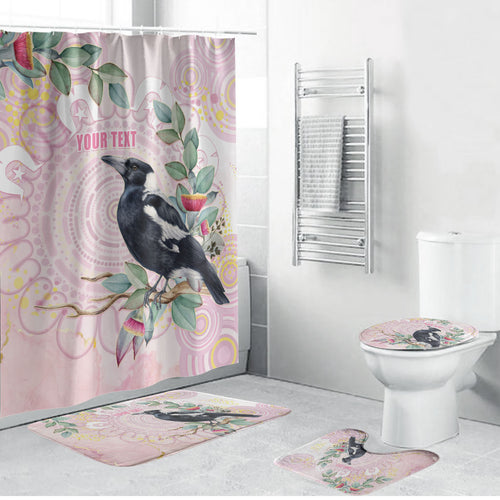 Magpie NAIDOC Week 2026 Personalised Bathroom Set 50 Years Deadly Eucalyptus Blossoms Aboriginal Art