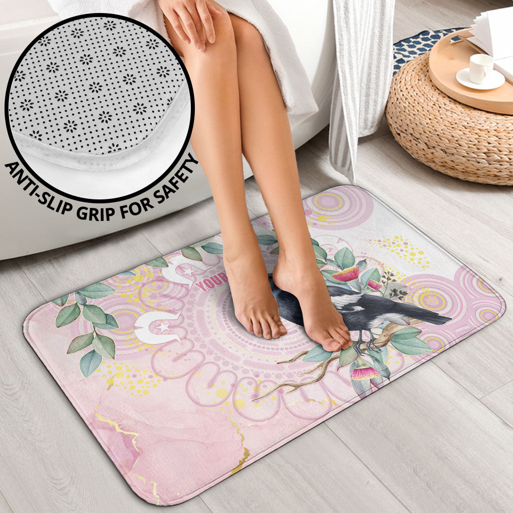 Magpie NAIDOC Week 2026 Personalised Bathroom Set 50 Years Deadly Eucalyptus Blossoms Aboriginal Art