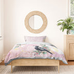 Magpie NAIDOC Week 2026 Personalised Bedding Set 50 Years Deadly Eucalyptus Blossoms Aboriginal Art
