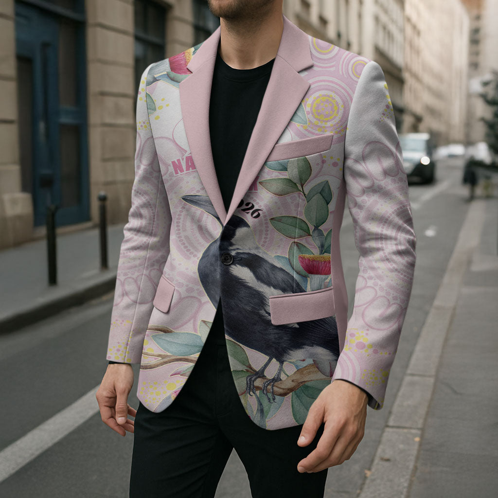 Magpie NAIDOC Week 2026 Personalised Blazer 50 Years Deadly Eucalyptus Blossoms Aboriginal Art