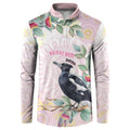 Magpie NAIDOC Week 2026 Personalised Button Sweatshirt 50 Years Deadly Eucalyptus Blossoms Aboriginal Art