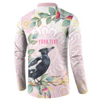Magpie NAIDOC Week 2026 Personalised Button Sweatshirt 50 Years Deadly Eucalyptus Blossoms Aboriginal Art