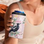 Magpie NAIDOC Week 2026 Personalised 4 in 1 Can Cooler Tumbler 50 Years Deadly Eucalyptus Blossoms Aboriginal Art