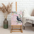 Magpie NAIDOC Week 2026 Personalised Canvas Wall Art 50 Years Deadly Eucalyptus Blossoms Aboriginal Art