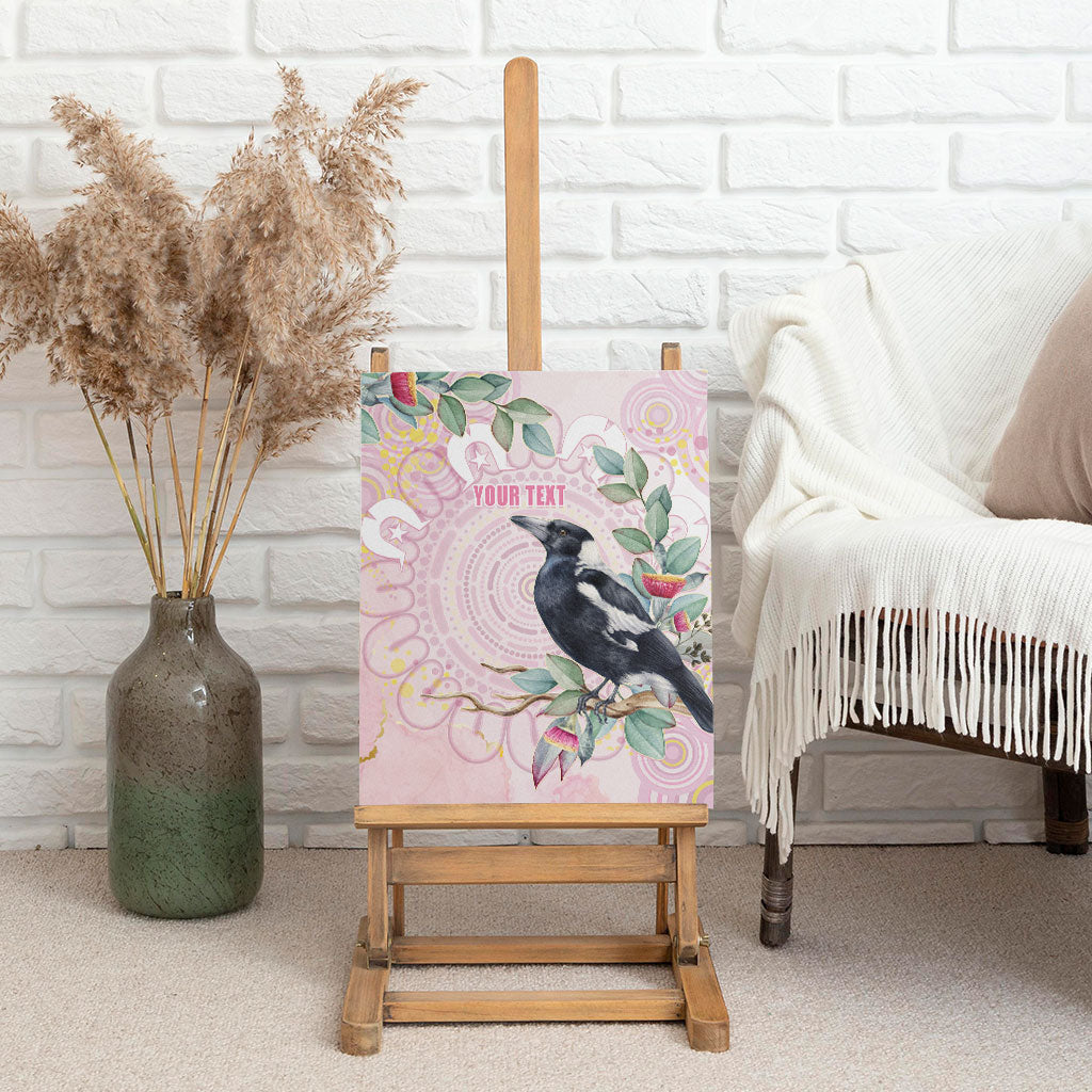 Magpie NAIDOC Week 2026 Personalised Canvas Wall Art 50 Years Deadly Eucalyptus Blossoms Aboriginal Art