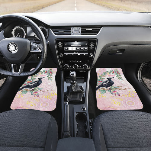 Magpie NAIDOC Week 2026 Personalised Car Mats 50 Years Deadly Eucalyptus Blossoms Aboriginal Art