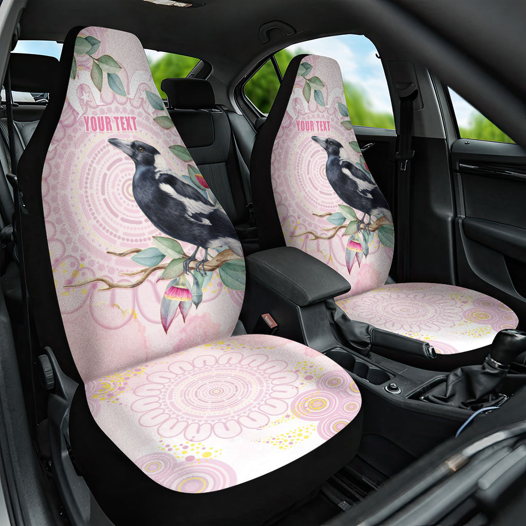 Magpie NAIDOC Week 2026 Personalised Car Seat Cover 50 Years Deadly Eucalyptus Blossoms Aboriginal Art