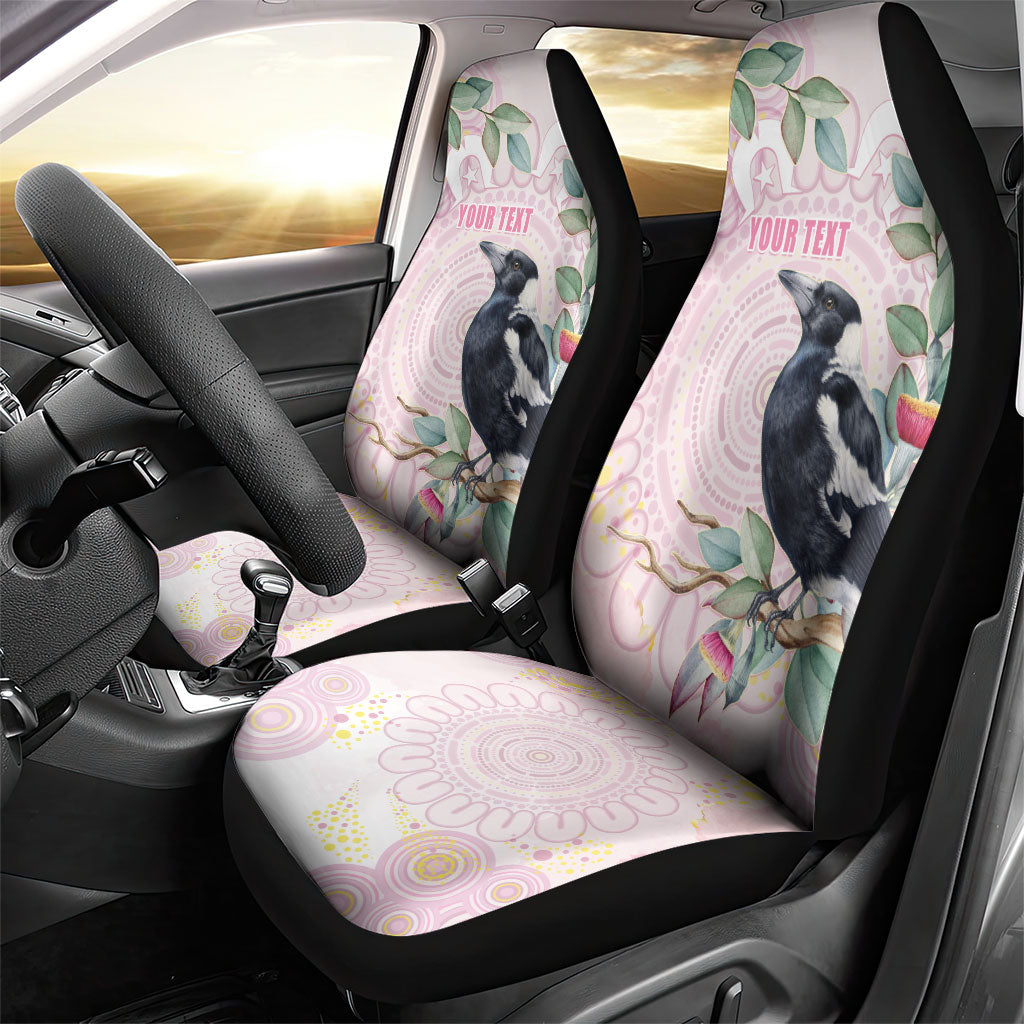 Magpie NAIDOC Week 2026 Personalised Car Seat Cover 50 Years Deadly Eucalyptus Blossoms Aboriginal Art