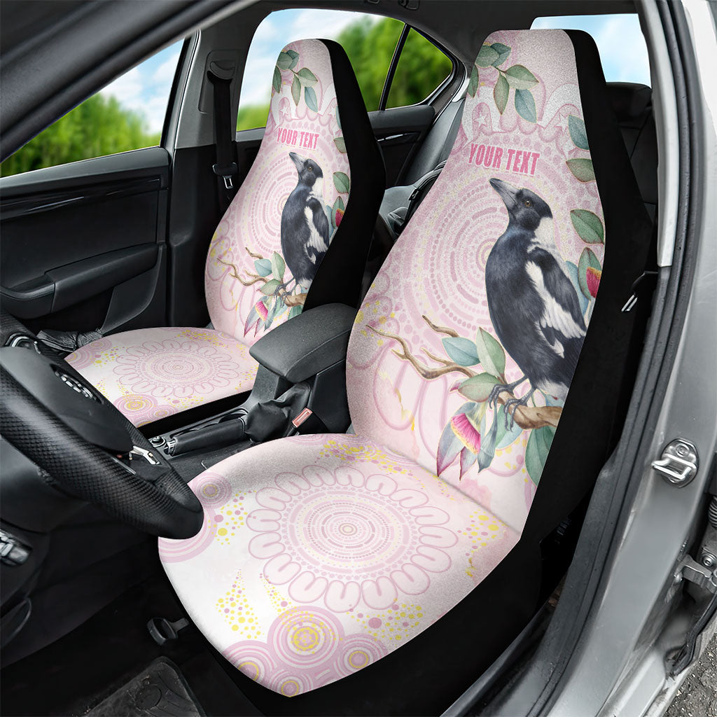 Magpie NAIDOC Week 2026 Personalised Car Seat Cover 50 Years Deadly Eucalyptus Blossoms Aboriginal Art
