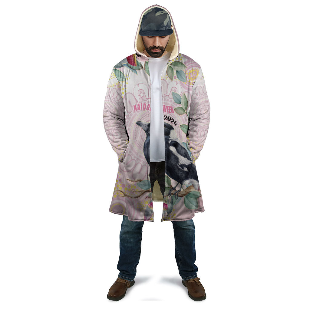 Magpie NAIDOC Week 2026 Personalised Cloak 50 Years Deadly Eucalyptus Blossoms Aboriginal Art
