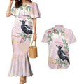 Magpie NAIDOC Week 2026 Personalised Couples Matching Mermaid Dress and Hawaiian Shirt 50 Years Deadly Eucalyptus Blossoms Aboriginal Art