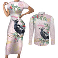 Magpie NAIDOC Week 2026 Personalised Couples Matching Short Sleeve Bodycon Dress and Long Sleeve Button Shirt 50 Years Deadly Eucalyptus Blossoms Aboriginal Art