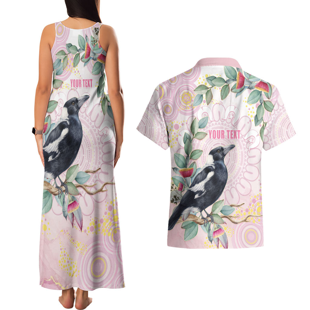 Magpie NAIDOC Week 2026 Personalised Couples Matching Tank Maxi Dress and Hawaiian Shirt 50 Years Deadly Eucalyptus Blossoms Aboriginal Art