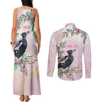 Magpie NAIDOC Week 2026 Personalised Couples Matching Tank Maxi Dress and Long Sleeve Button Shirt 50 Years Deadly Eucalyptus Blossoms Aboriginal Art