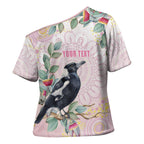 Magpie NAIDOC Week 2026 Personalised Cross Shoulder Shirt 50 Years Deadly Eucalyptus Blossoms Aboriginal Art