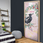 Magpie NAIDOC Week 2026 Personalised Door Cover 50 Years Deadly Eucalyptus Blossoms Aboriginal Art