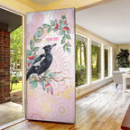 Magpie NAIDOC Week 2026 Personalised Door Cover 50 Years Deadly Eucalyptus Blossoms Aboriginal Art