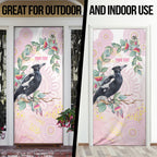 Magpie NAIDOC Week 2026 Personalised Door Cover 50 Years Deadly Eucalyptus Blossoms Aboriginal Art