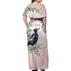 Magpie NAIDOC Week 2026 Personalised Family Matching Off Shoulder Maxi Dress and Hawaiian Shirt 50 Years Deadly Eucalyptus Blossoms Aboriginal Art