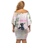 Magpie NAIDOC Week 2026 Personalised Family Matching Off Shoulder Short Dress and Hawaiian Shirt 50 Years Deadly Eucalyptus Blossoms Aboriginal Art