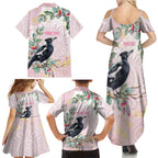 Magpie NAIDOC Week 2026 Personalised Family Matching Summer Maxi Dress and Hawaiian Shirt 50 Years Deadly Eucalyptus Blossoms Aboriginal Art