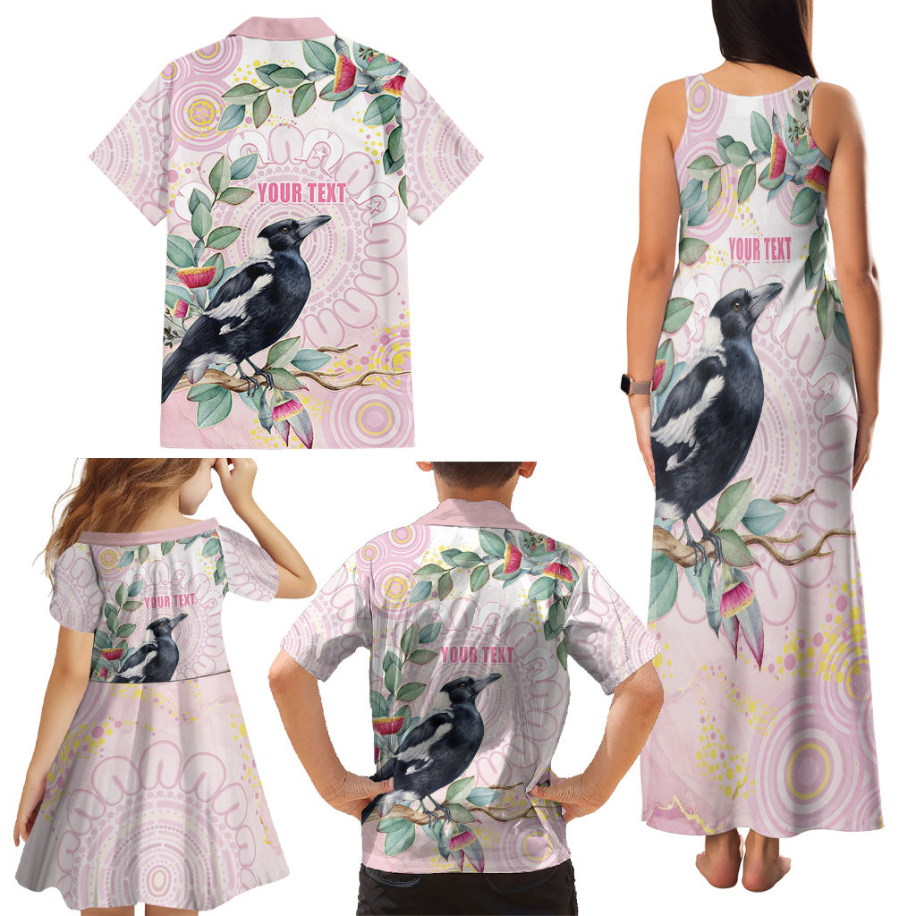 Magpie NAIDOC Week 2026 Personalised Family Matching Tank Maxi Dress and Hawaiian Shirt 50 Years Deadly Eucalyptus Blossoms Aboriginal Art