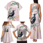 Magpie NAIDOC Week 2026 Personalised Family Matching Tank Maxi Dress and Hawaiian Shirt 50 Years Deadly Eucalyptus Blossoms Aboriginal Art