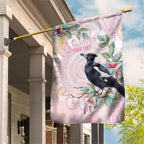 Magpie NAIDOC Week 2026 Personalised Garden Flag 50 Years Deadly Eucalyptus Blossoms Aboriginal Art