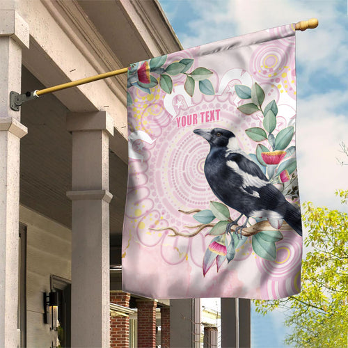 Magpie NAIDOC Week 2026 Personalised Garden Flag 50 Years Deadly Eucalyptus Blossoms Aboriginal Art
