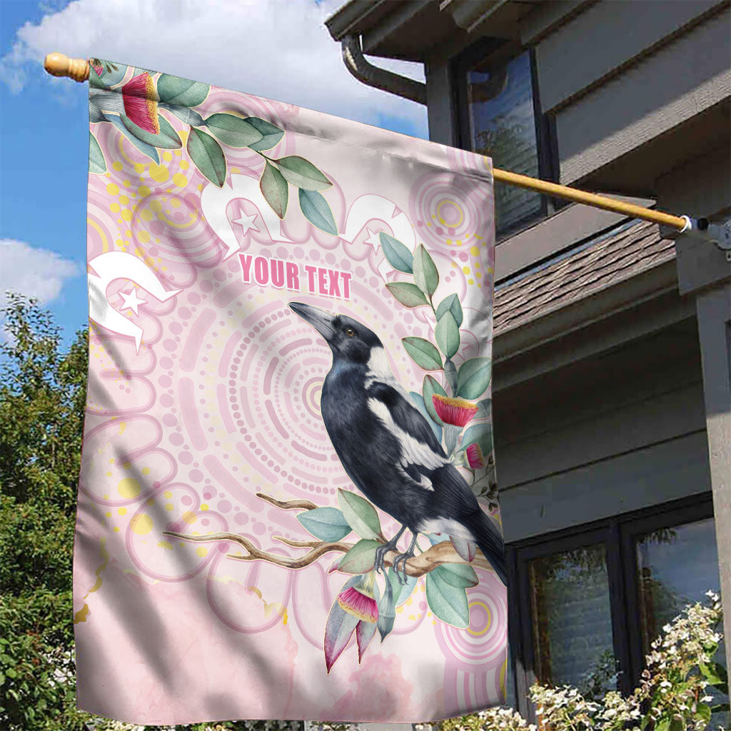 Magpie NAIDOC Week 2026 Personalised Garden Flag 50 Years Deadly Eucalyptus Blossoms Aboriginal Art