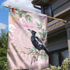 Magpie NAIDOC Week 2026 Personalised Garden Flag 50 Years Deadly Eucalyptus Blossoms Aboriginal Art