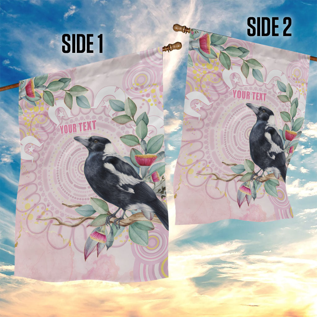 Magpie NAIDOC Week 2026 Personalised Garden Flag 50 Years Deadly Eucalyptus Blossoms Aboriginal Art