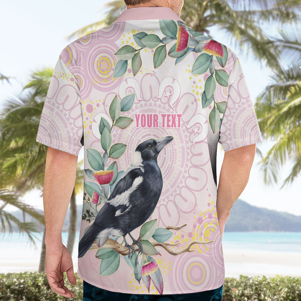Magpie NAIDOC Week 2026 Personalised Hawaiian Shirt 50 Years Deadly Eucalyptus Blossoms Aboriginal Art
