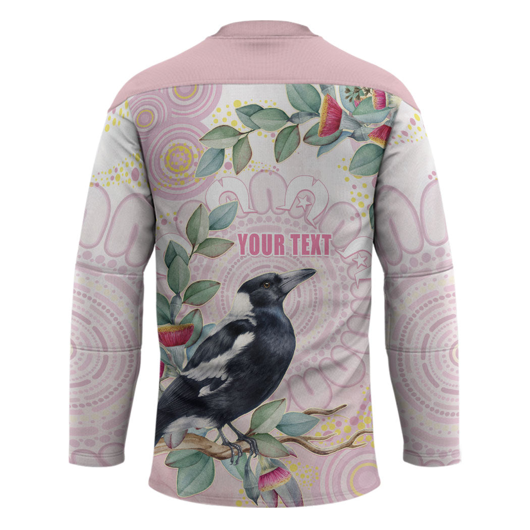 Magpie NAIDOC Week 2026 Personalised Hockey Jersey 50 Years Deadly Eucalyptus Blossoms Aboriginal Art