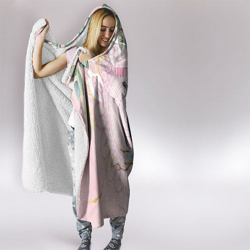 Magpie NAIDOC Week 2026 Personalised Hooded Blanket 50 Years Deadly Eucalyptus Blossoms Aboriginal Art