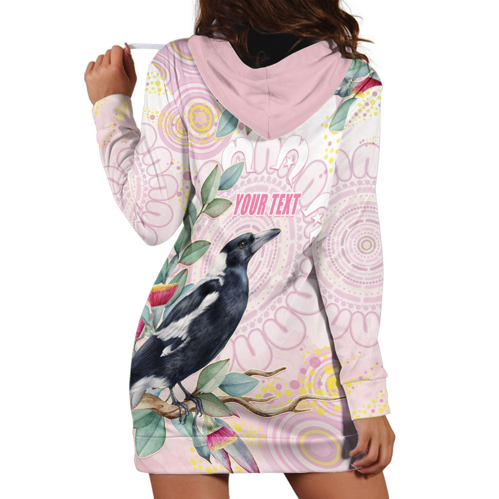 Magpie NAIDOC Week 2026 Personalised Hoodie Dress 50 Years Deadly Eucalyptus Blossoms Aboriginal Art