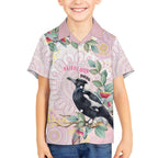 Magpie NAIDOC Week 2026 Personalised Kid Hawaiian Shirt 50 Years Deadly Eucalyptus Blossoms Aboriginal Art