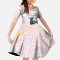 Magpie NAIDOC Week 2026 Personalised Kid Short Sleeve Dress 50 Years Deadly Eucalyptus Blossoms Aboriginal Art