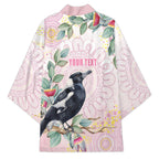 Magpie NAIDOC Week 2026 Personalised Kimono 50 Years Deadly Eucalyptus Blossoms Aboriginal Art