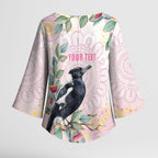 Magpie NAIDOC Week 2026 Personalised Kimono Sleeve Blouse 50 Years Deadly Eucalyptus Blossoms Aboriginal Art