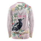 Magpie NAIDOC Week 2026 Personalised Long Sleeve Shirt 50 Years Deadly Eucalyptus Blossoms Aboriginal Art