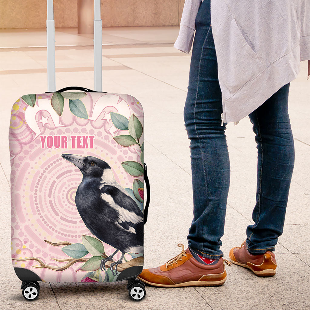 Magpie NAIDOC Week 2026 Personalised Luggage Cover 50 Years Deadly Eucalyptus Blossoms Aboriginal Art