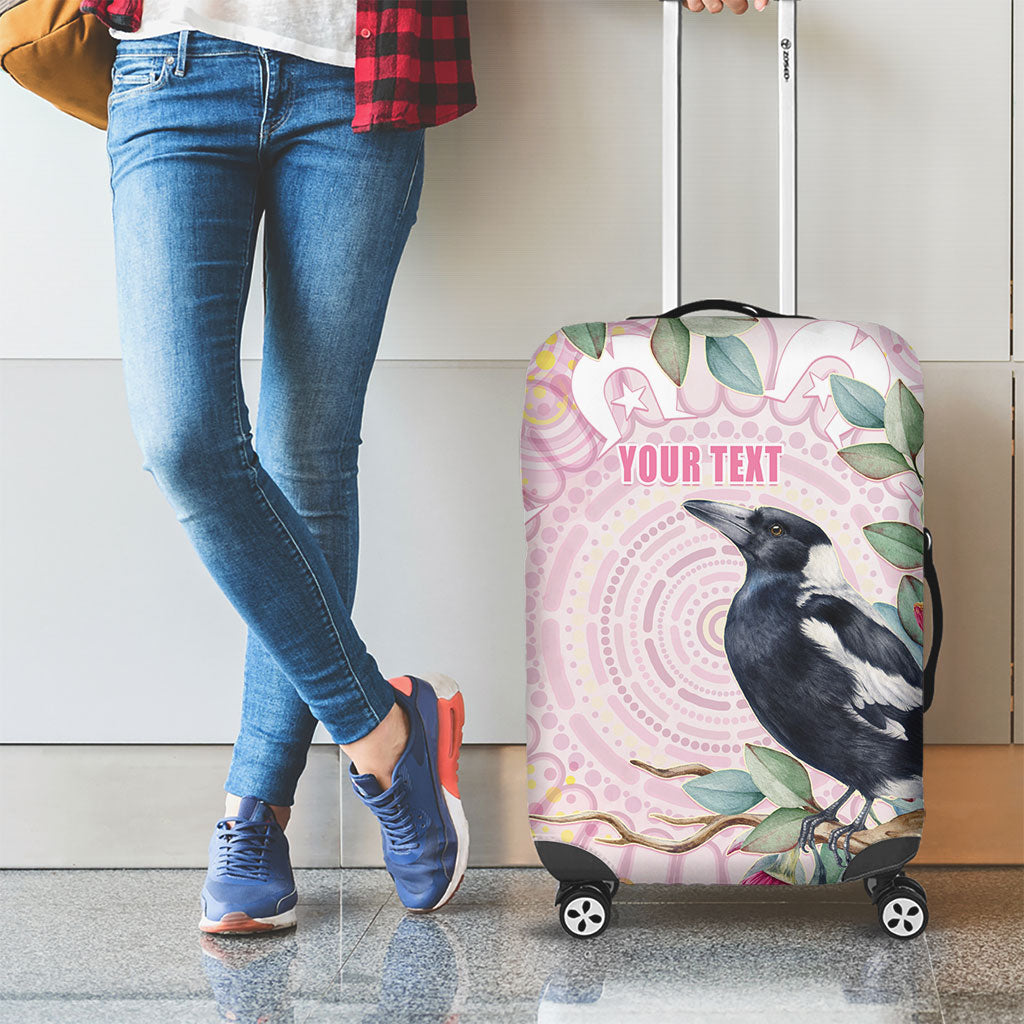 Magpie NAIDOC Week 2026 Personalised Luggage Cover 50 Years Deadly Eucalyptus Blossoms Aboriginal Art