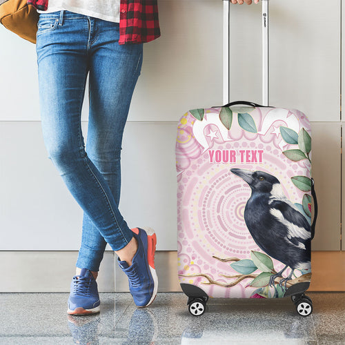 Magpie NAIDOC Week 2026 Personalised Luggage Cover 50 Years Deadly Eucalyptus Blossoms Aboriginal Art