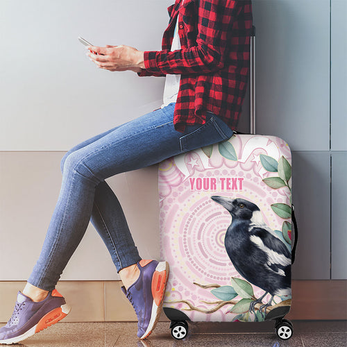 Magpie NAIDOC Week 2026 Personalised Luggage Cover 50 Years Deadly Eucalyptus Blossoms Aboriginal Art